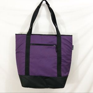 XLarge Insulated Purple and Black Tote!